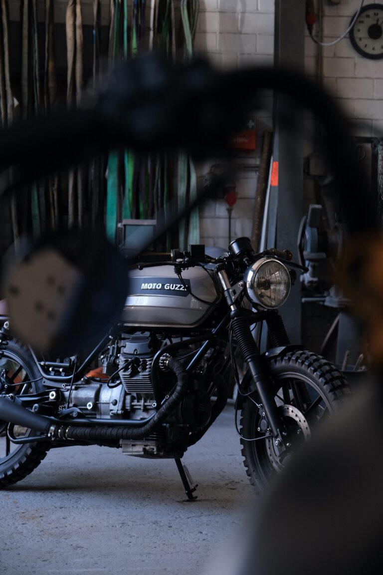 Moto Guzzi V35 - Umbau (Foto by Larina Cartellieri at "Next Vision #4")
