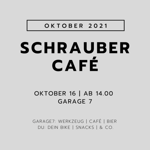 Info-Flyer Schrauber-Café Oktober 21